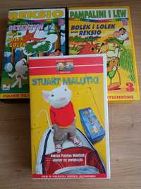 Bajki VHS Stuart malutki, Bolek i Lolek, Reksio