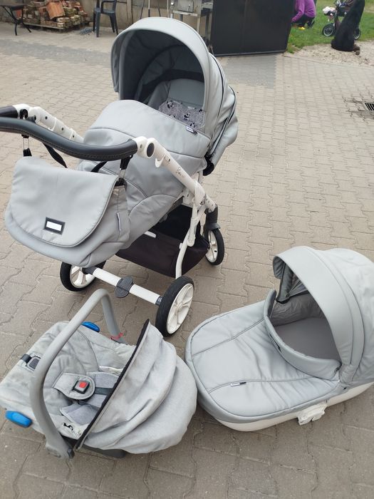 Wózek Roan Bass Soft 3 w 1 gondola spacerówka nosidełko