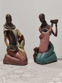 Figuras africanas em louça