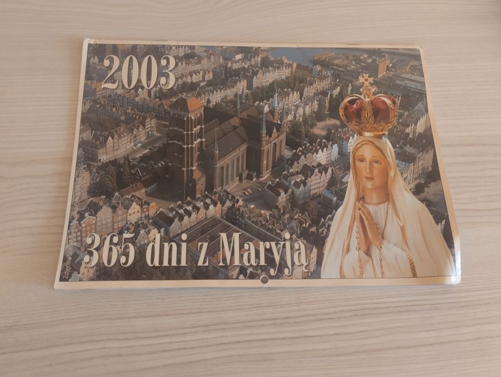 Stary kalendarz z 2003 roku, 265 dni z Maryją