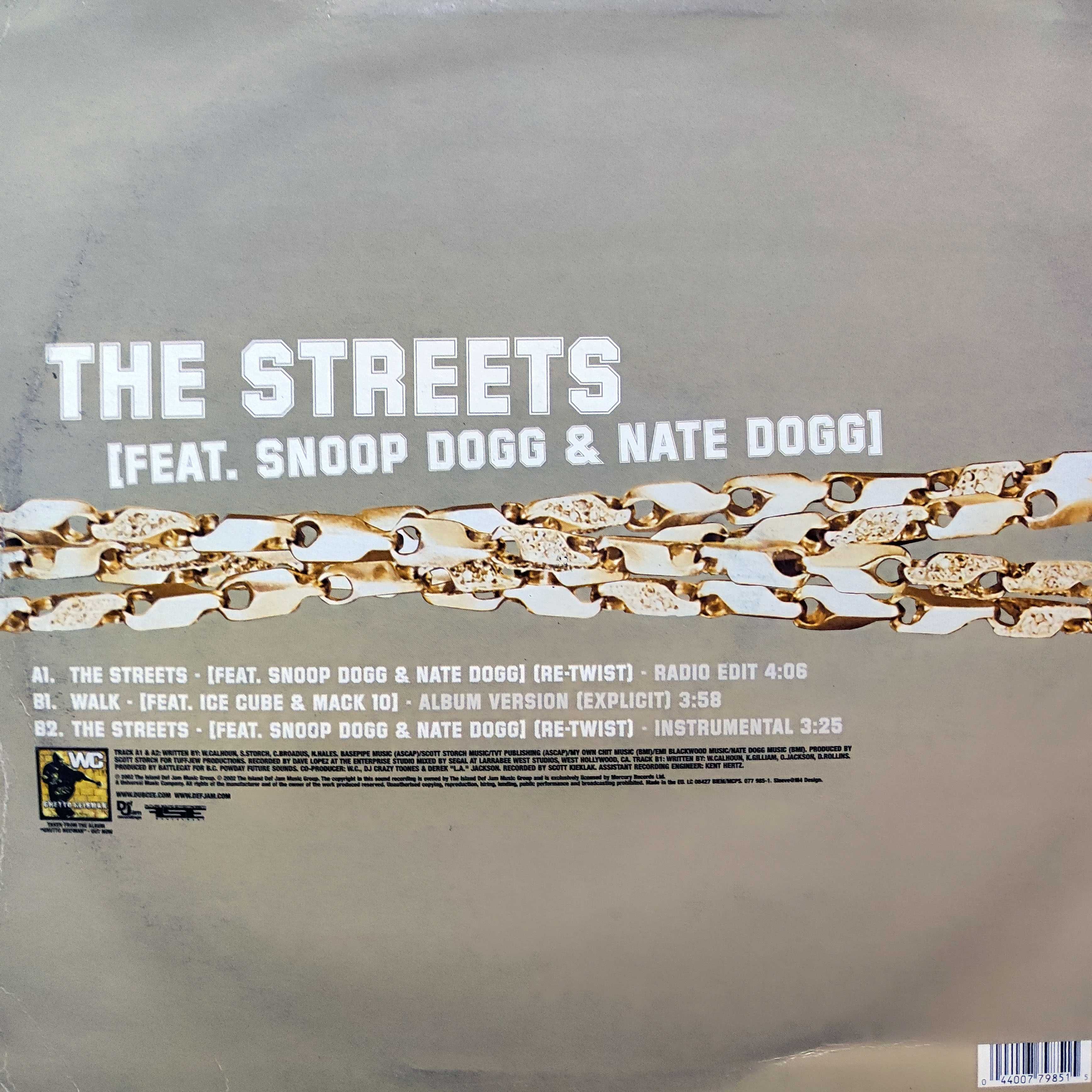 WC ft. Snoop Dogg & Nate Dogg - Streets (2002r Def Jam) LP 12" winyl