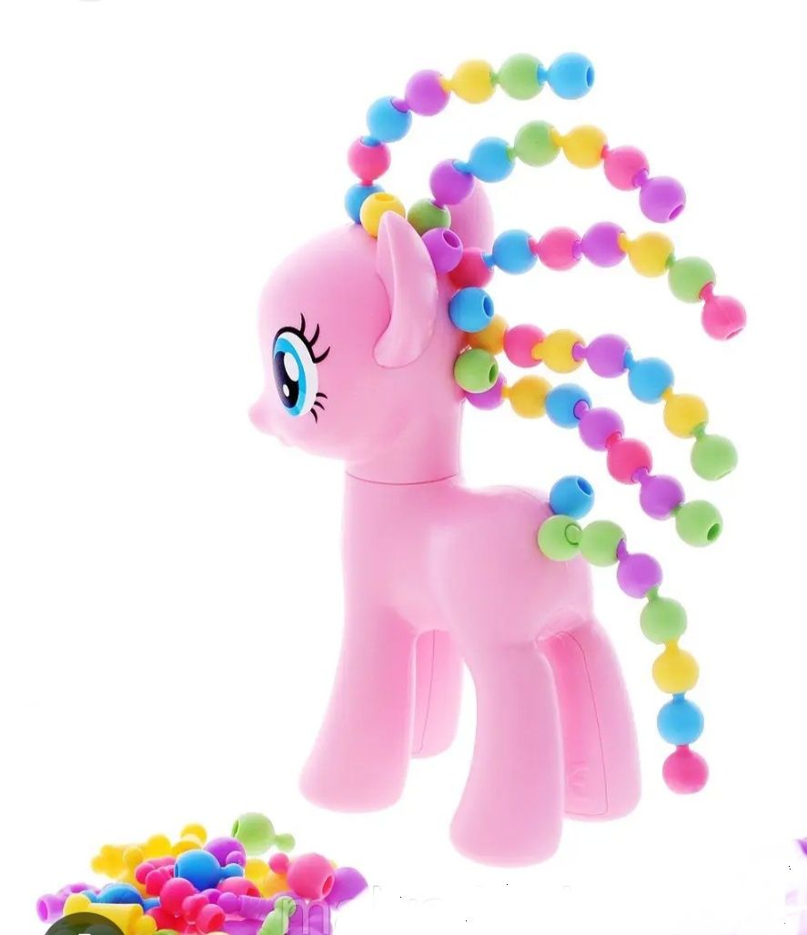 Фигурка Пинки Пай с причёсками из бусин (My little pony - Pinky Pie)