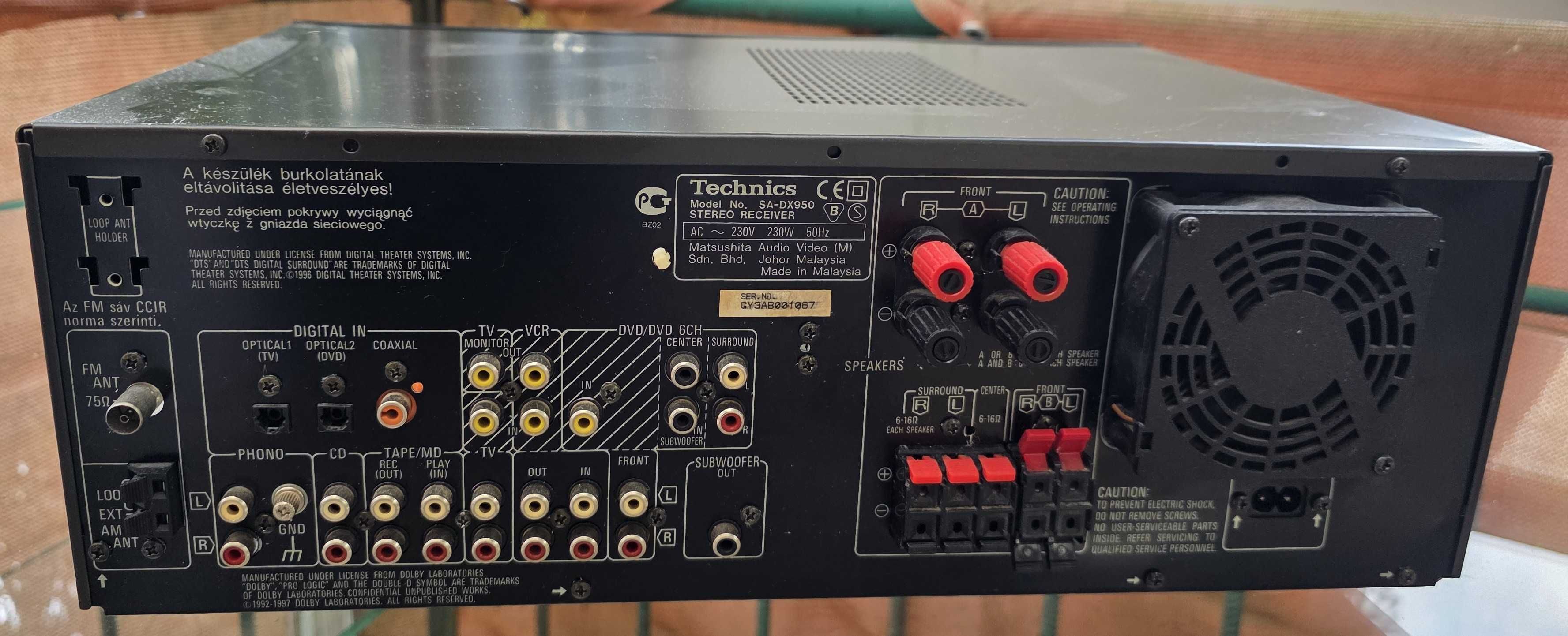 Amplituner Technics SA-DX950 w pełni sprawny ładny stan wysyłka