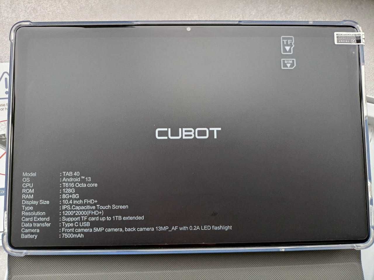 Новий планшет Cubot Tab40 10,4" 8/128 Гб 4G LTE 13Android + чохол