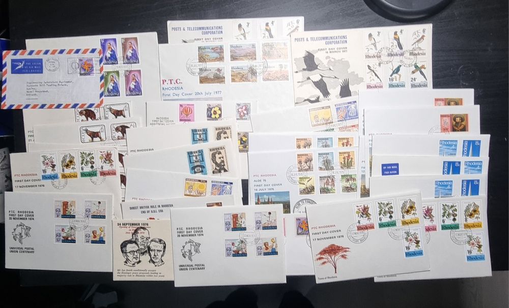 Znaczki i FDC Rodezja