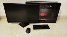 Monitor Omen e Rato Razer basilisk