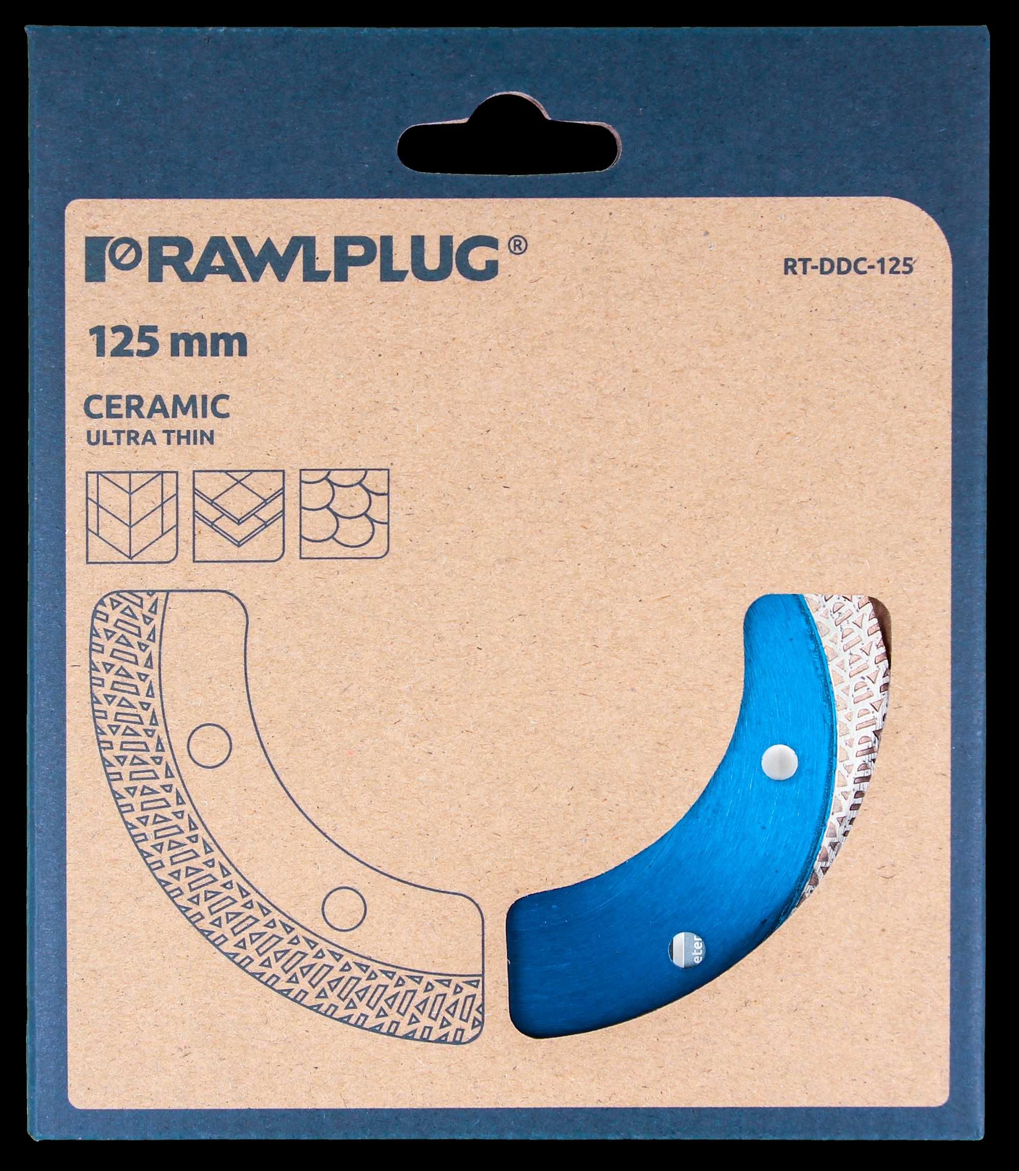 Tarcza diamentowa do cięcia płytek gresów RAWLPLUG CERAMIC RT-DDC-125