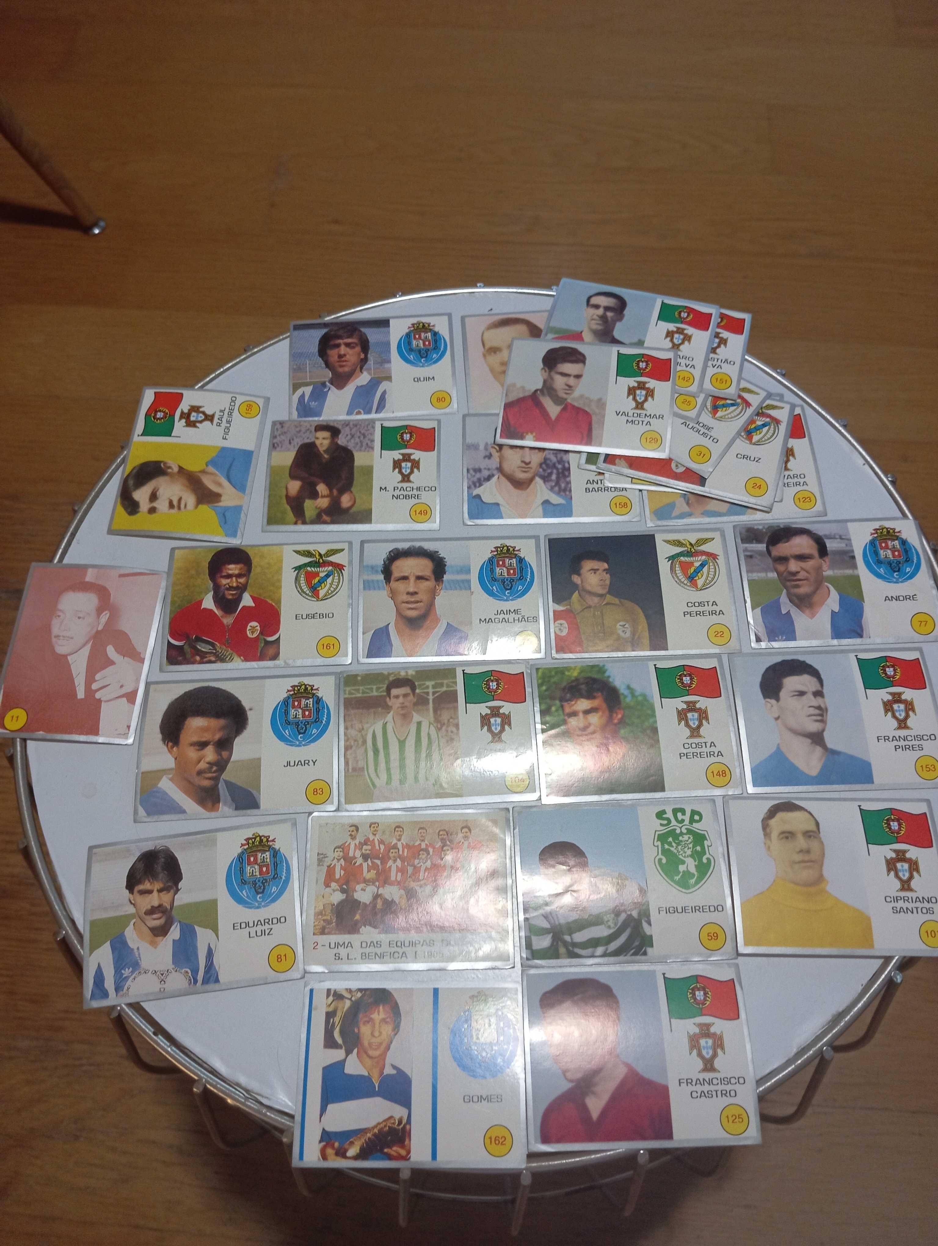 Cartas de coleção antiga, futebol
