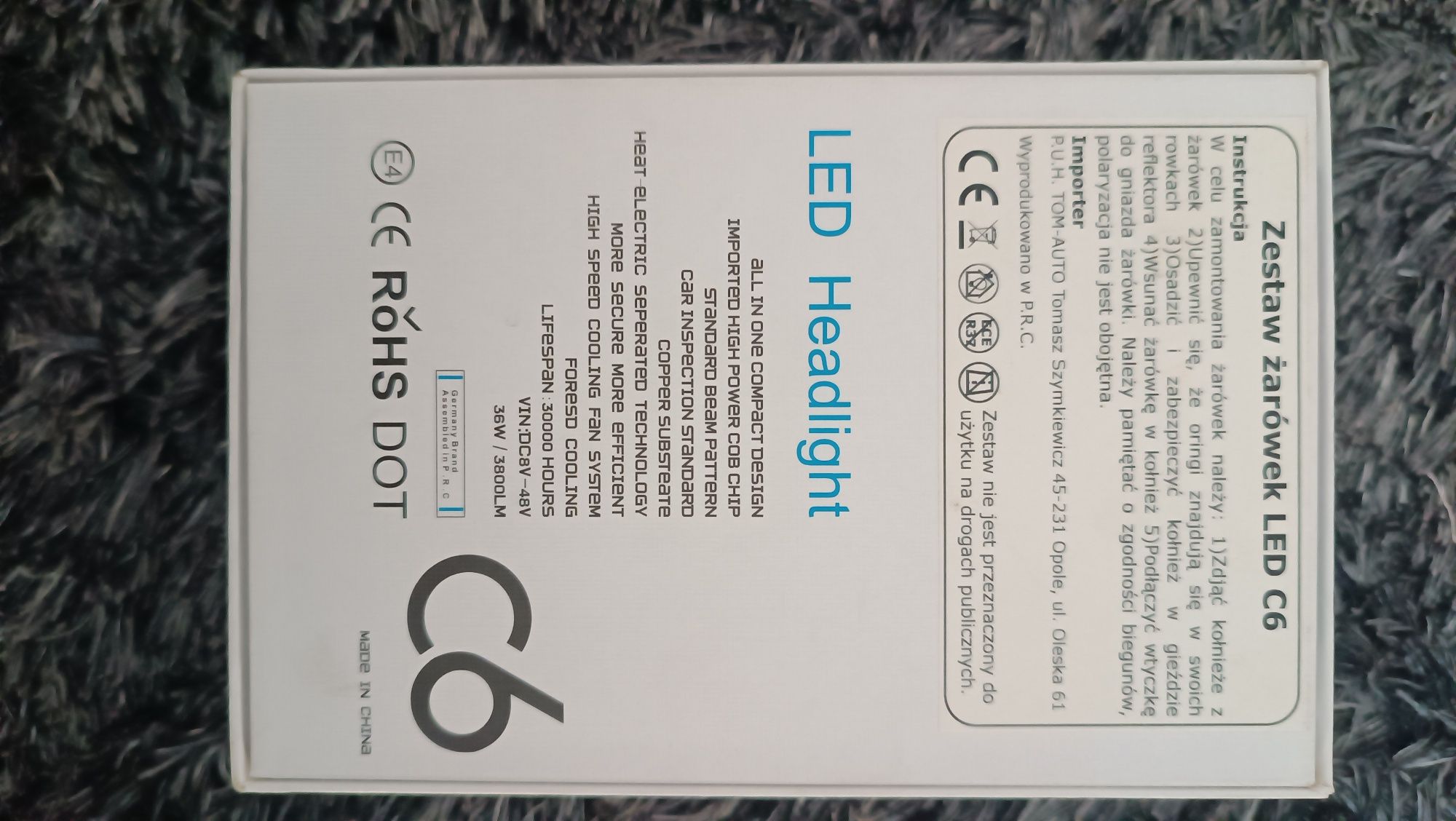 Żarówki LED H7 6000K