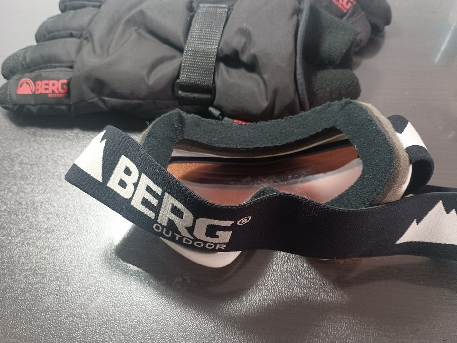 Óculos/máscara e luvas para ski ou snowboard