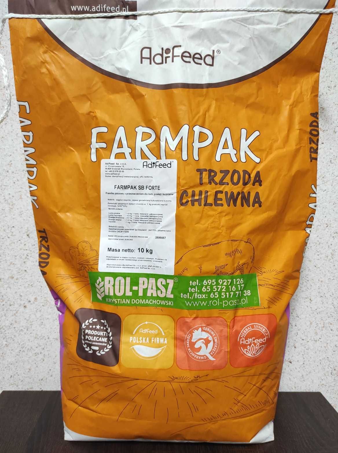 Farmpak SB Forte  aktywne drożdże dla loch i prosiąt