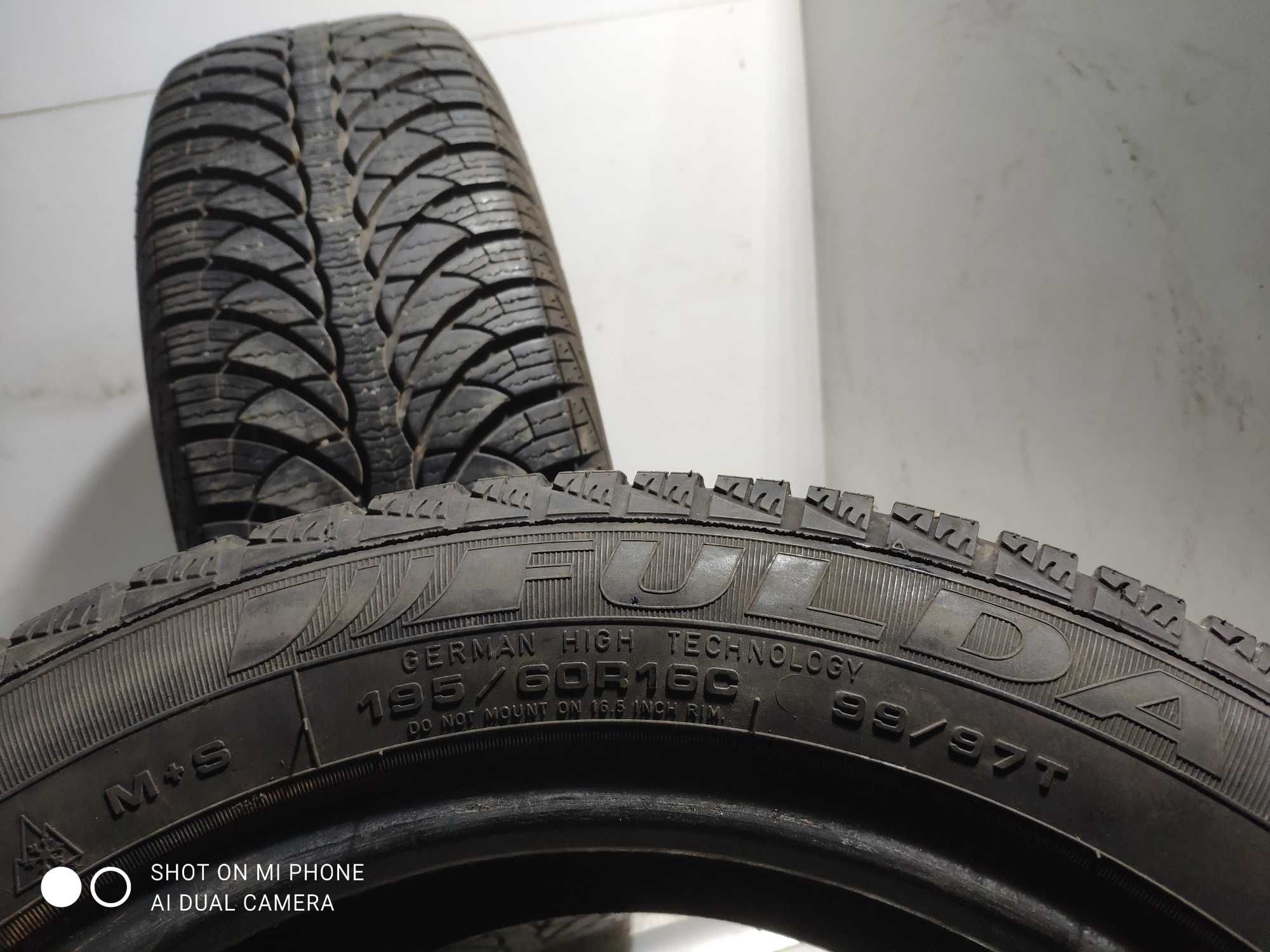 Opona Opony 195/60R16C FULDA 99T MONTERO 3 2szt para zimowe bus mocne