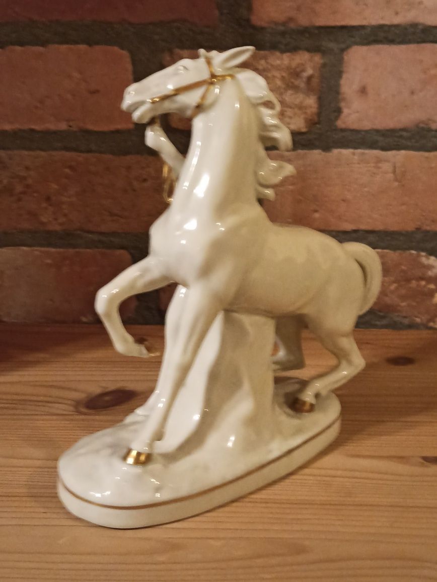 Porcelana GRÄFENTHAL Rumak ze Złotymi Kopytami Carl Scheidig