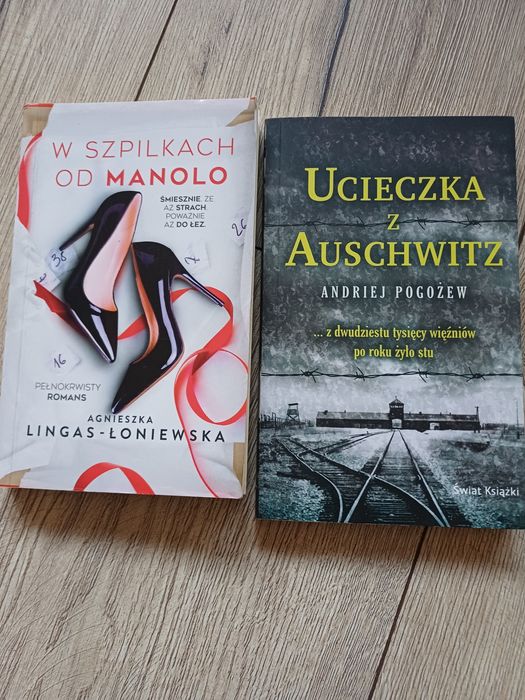 Ksiażki: Ucieczka z auschwiitz, w szpilkach od manolo