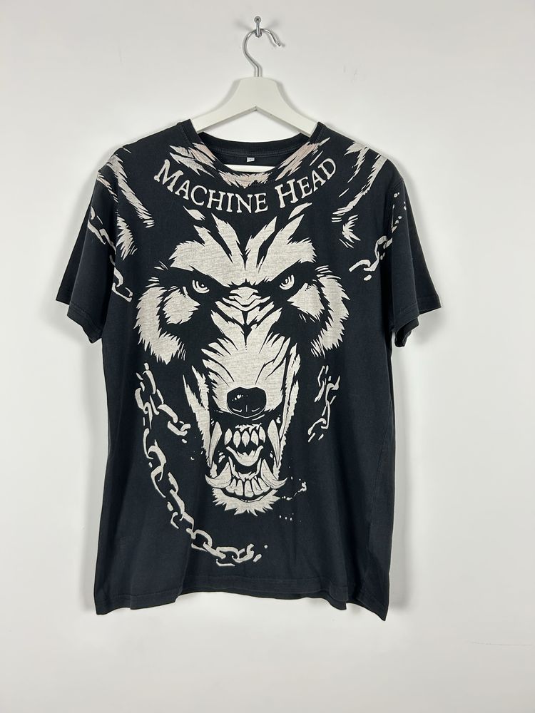 Koszulka Machine Head Unleash The Wolves TShirt L bawełna Vintage wilk