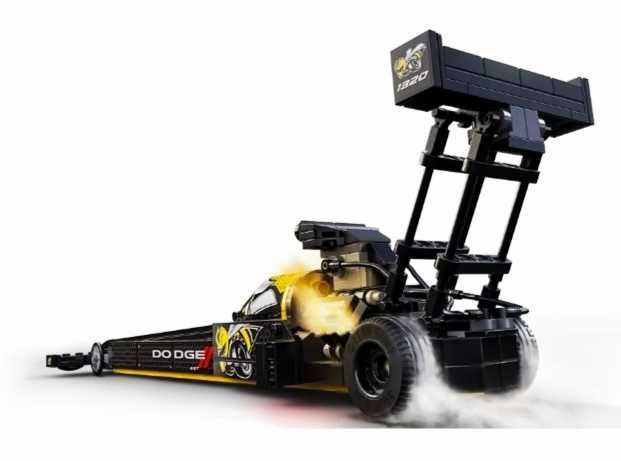 LEGO 76904 Sam  Mopar Dodge//SRT Top Fuel Dragster speed champion opis