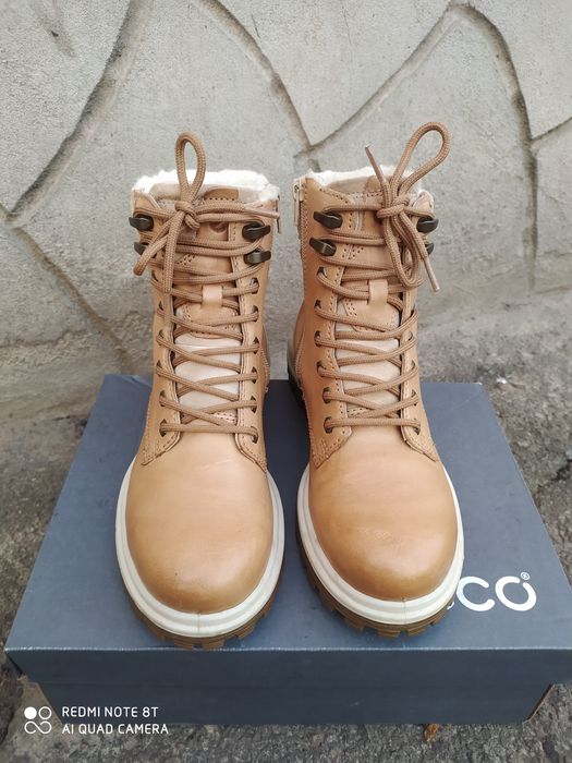 Ecco 38 ботинки жіночі зимові чоботи черевики шкіра сапоги взуття ессо