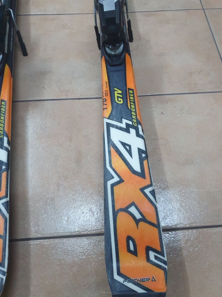 Narty Fischer RX4 Carbonfiber 170 cm slalom gigant, bardzio szybkie