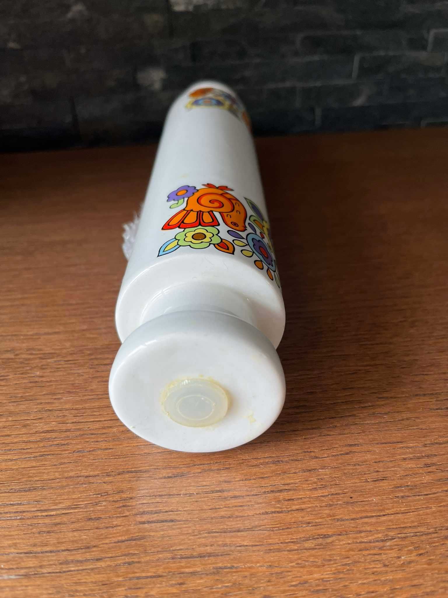 Porcelanowy wałek do ciasta kura vintage
