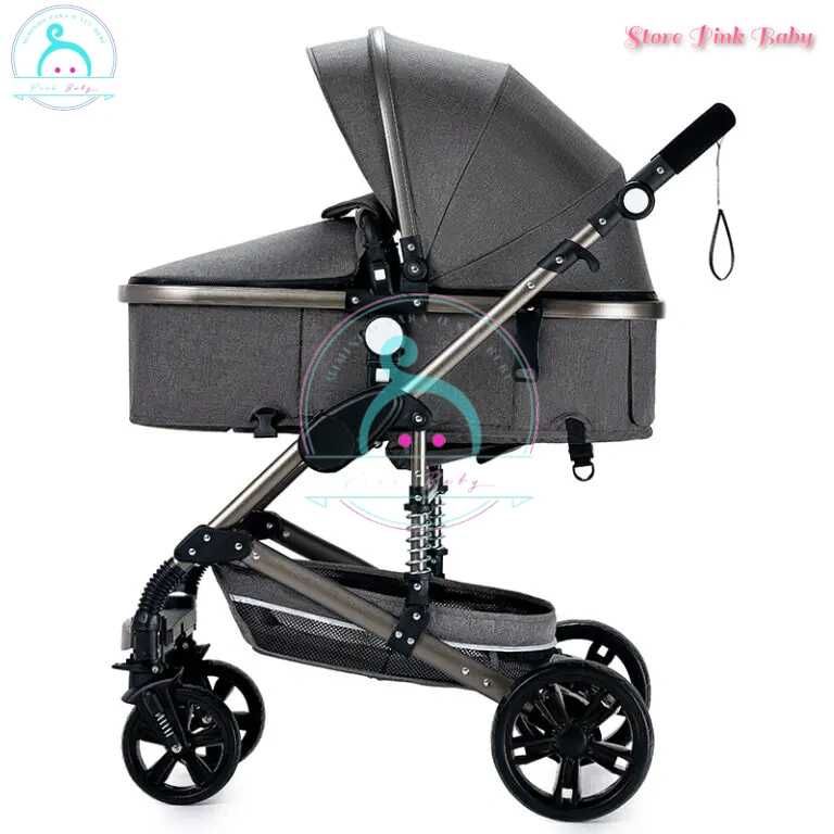 Carrinho de bebé 3 em 1 PinkBaby - Fabulous - Cinza