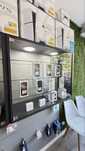 Vendo conjunto de 5 vitrines exposição em madeira e vidro Loja