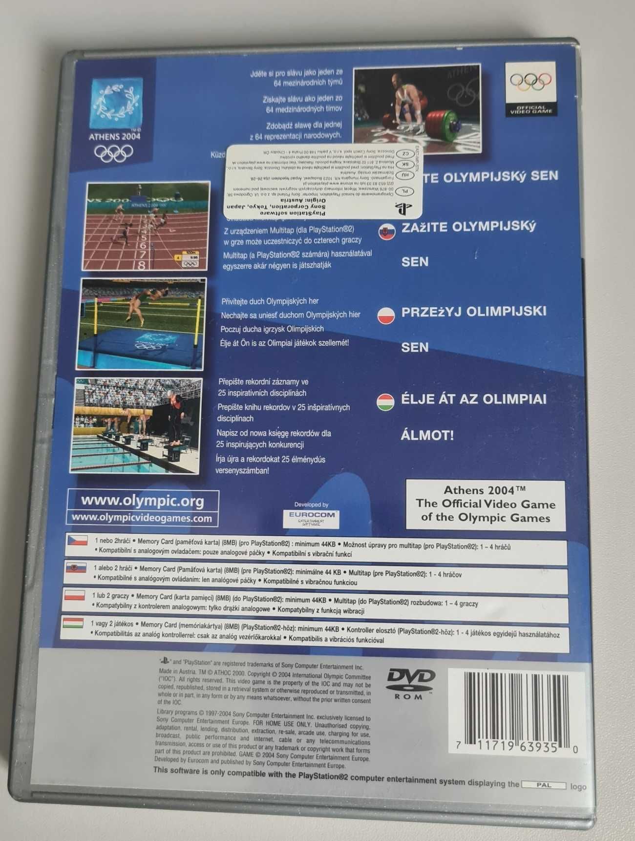 Olimpiada ATHENS 2004 gra na PS2