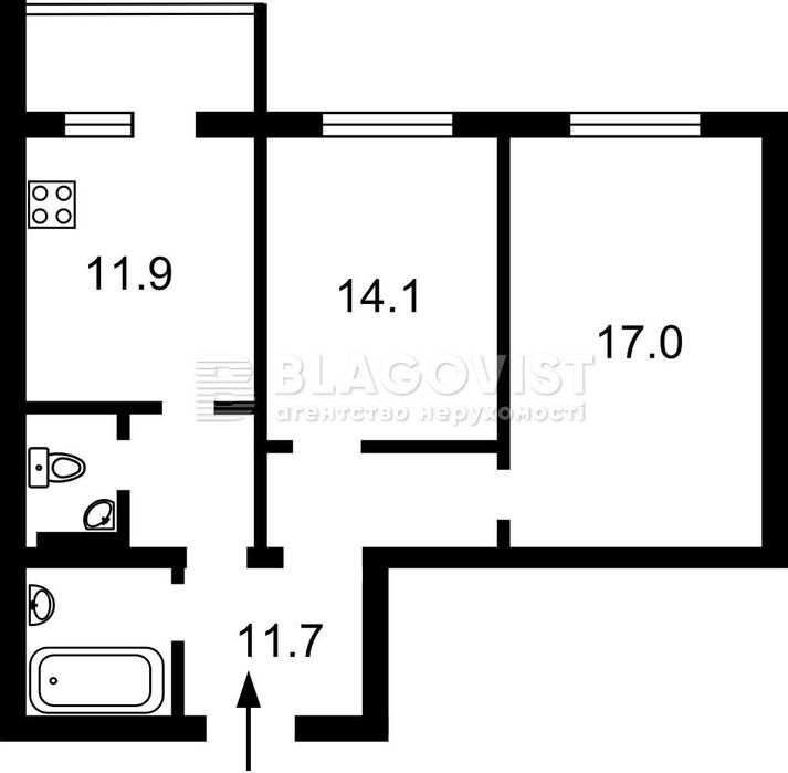 Продаж 2-к квартири 63,3м.кв. в новобудові ЖК Welcome Home, М. Позняки