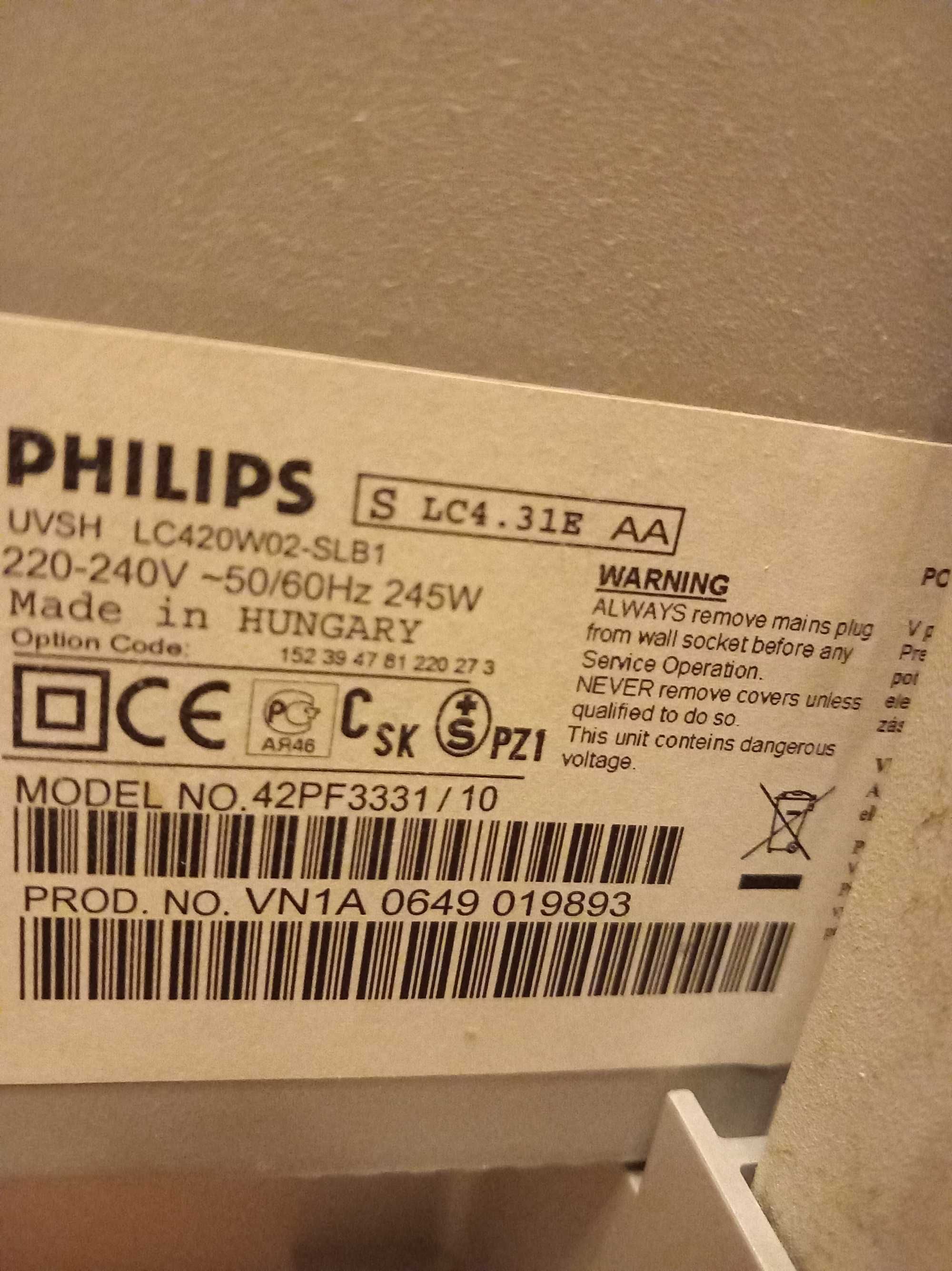 Telewizor Philips LCD 42.0" LG Philips LC420W02-SLB1