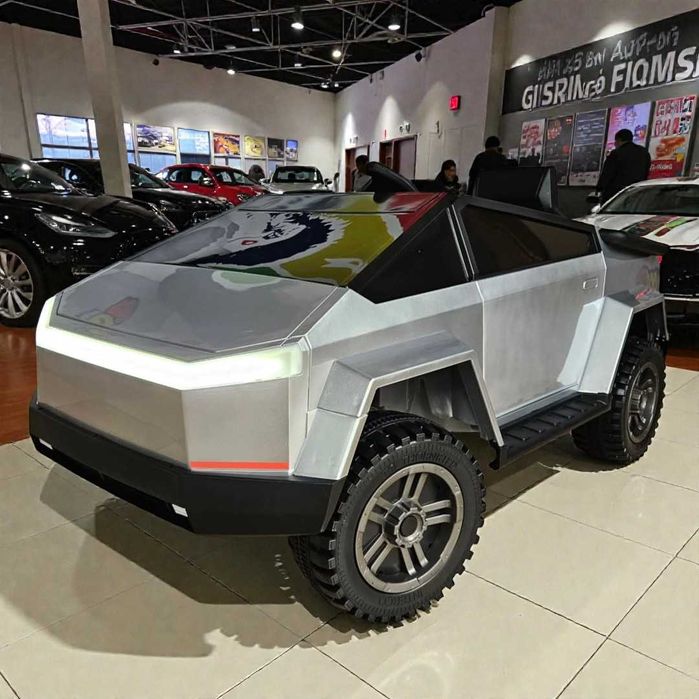 ПІД ЯЛИНКУ‼️Дитячий Електромобіль TESLA CYBERTRUCK 2025 4WD +Номери