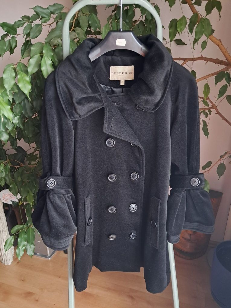 Elegancki czarny płaszczyk/budrysówka Burberry London M