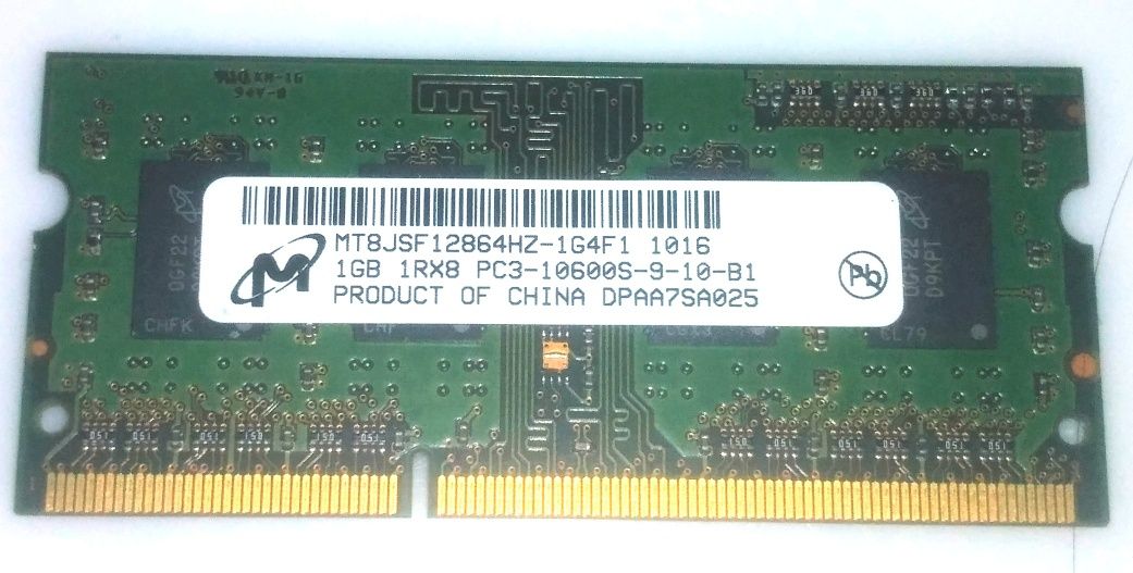 Micron DDR3 1Gb pc3-10600S