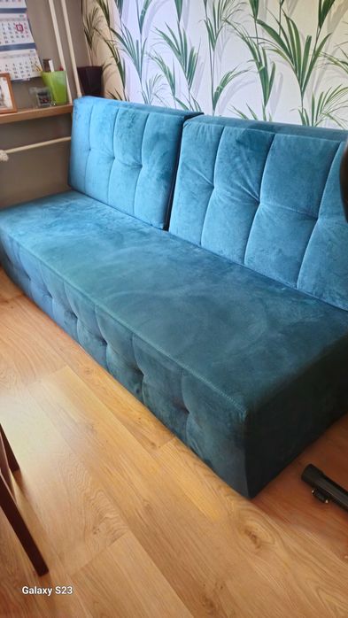 Kanapa sofa rozkładana zieleń
