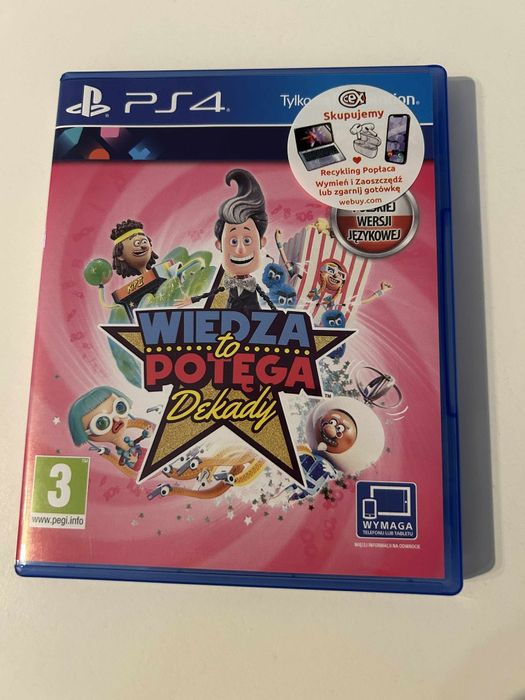 Wiedza to potega dekady ps4 gry imprezowe polska wersja dubbing