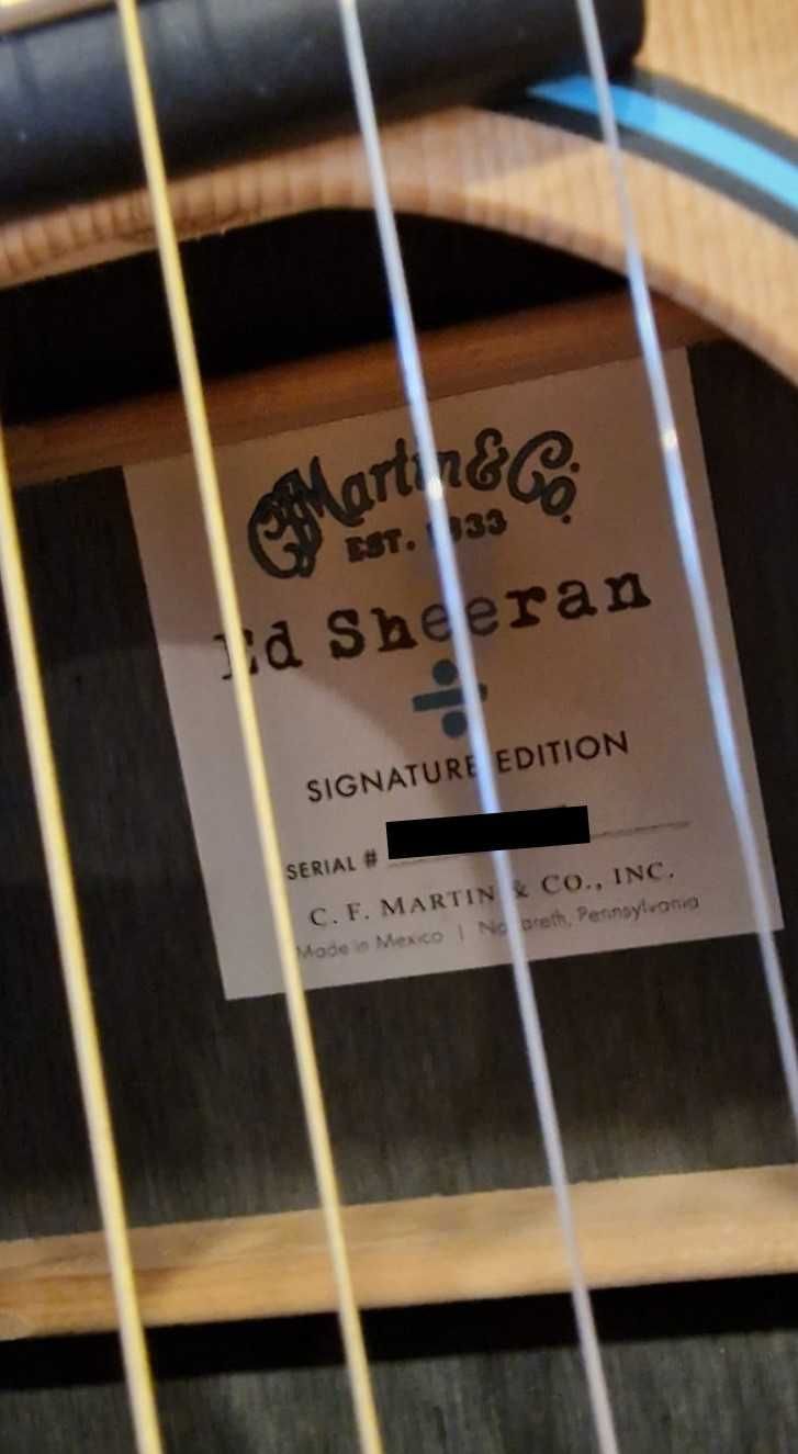 Martin XL 1 Ed Sheeran Edition Assinatur