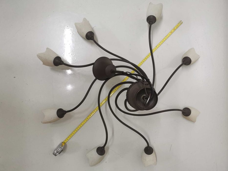 Candeeiro Sala - Ferro forjado - 8 luminárias