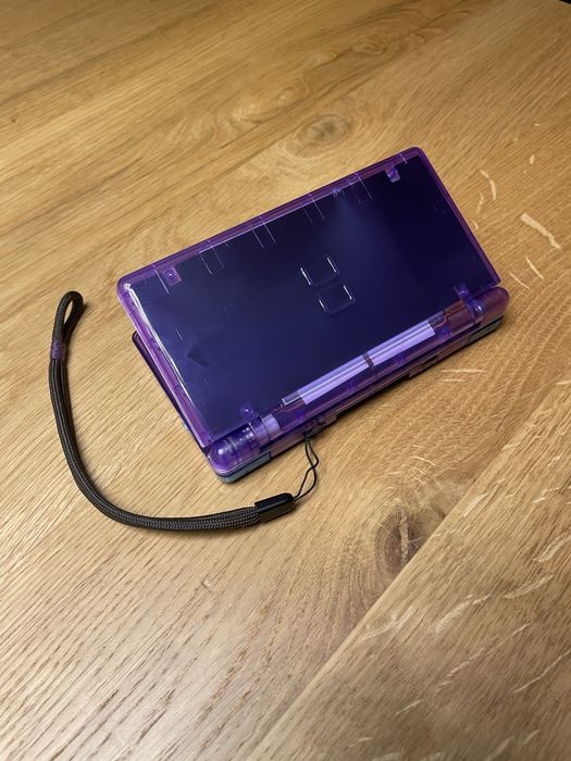Nintendo ds lite przezroczysty fioletowy
