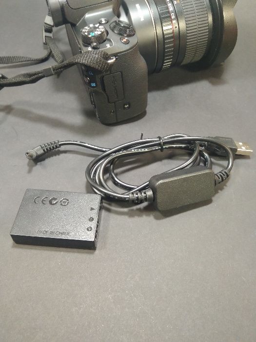 Сетевой адаптер Coupler DR-E12 USB. Имитатор батареи LP-E12 для Canon