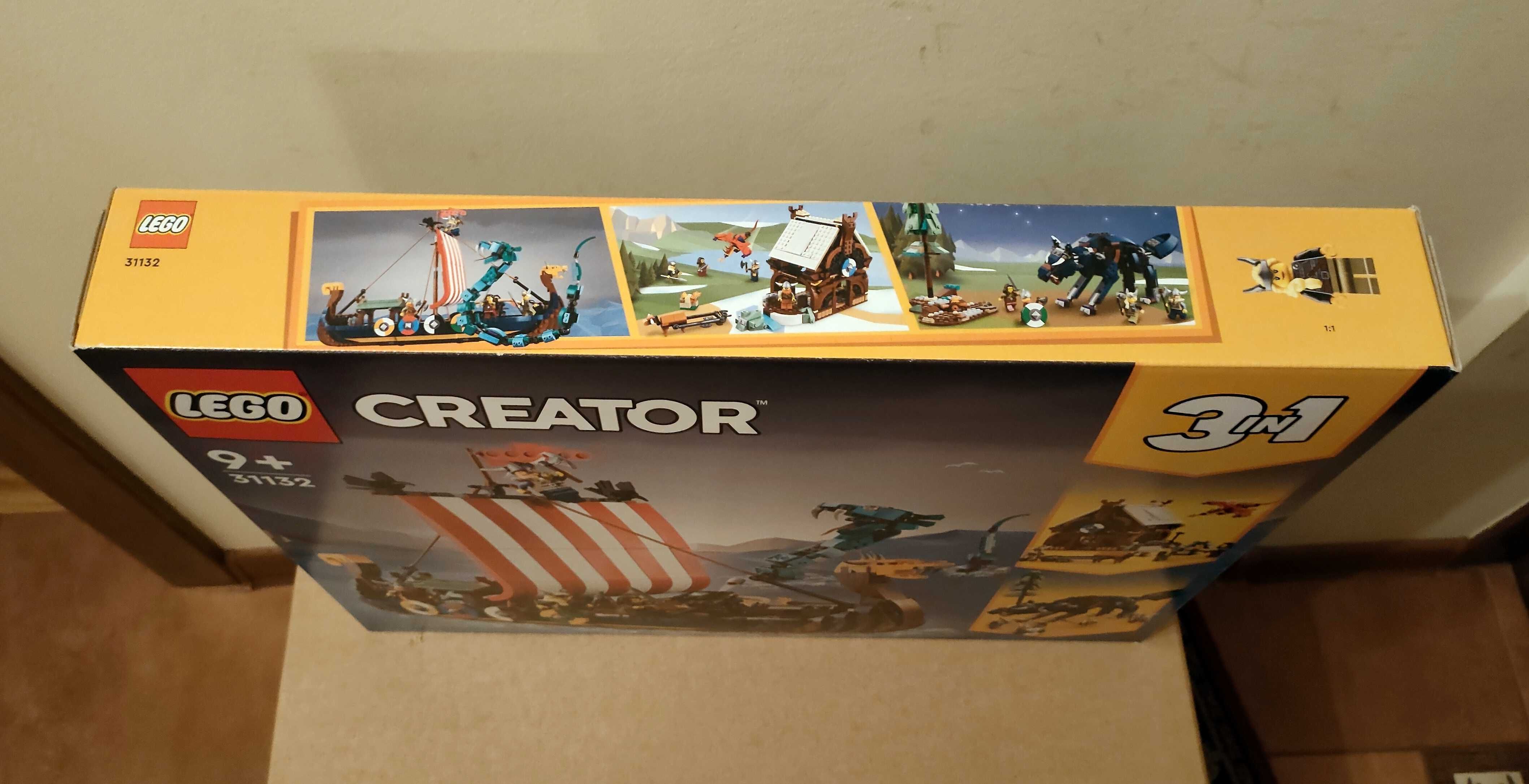 LEGO 31132 Creator 3w1 - Statek wikingów i wąż z Midgardu