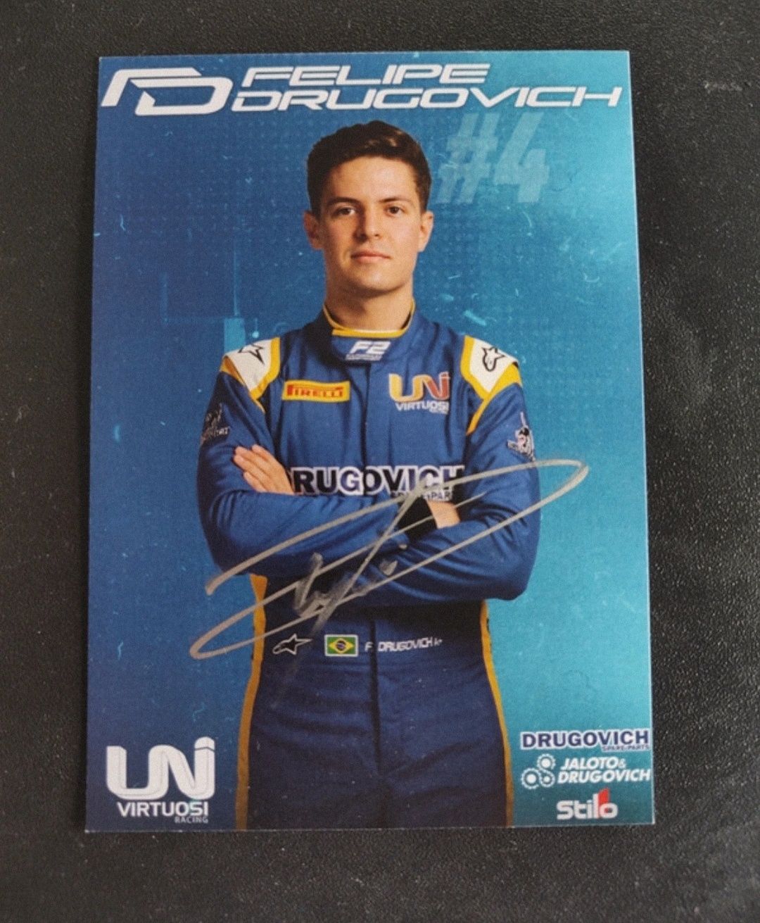 Cartão Autografado - Felipe Drugovich