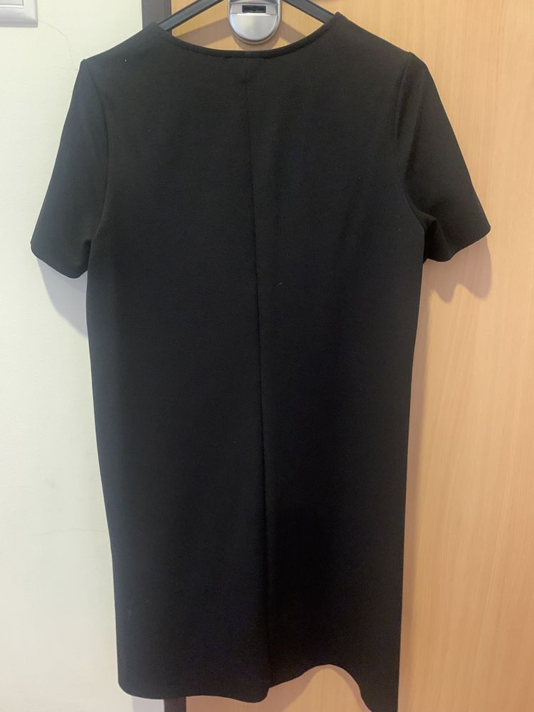 Vestido curto preto, Zara, tamanho S