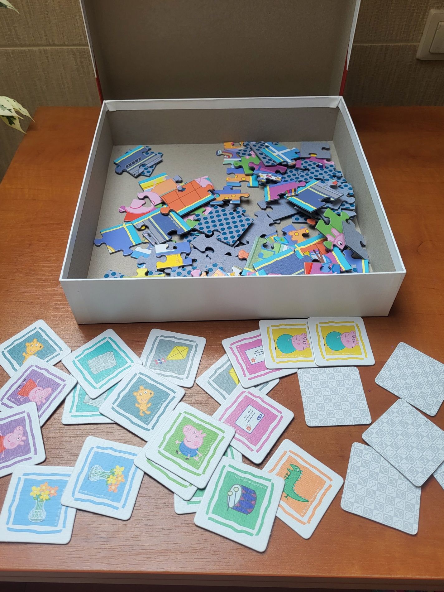 podwójne puzzle 30 i 48 części Świnka Peppa + memory 3+ Trefl