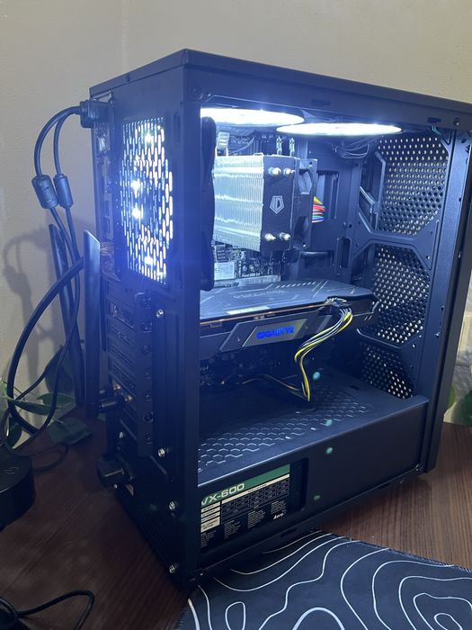 Продам ігровий пк відеокарта рх5500хт проц р5 5500 озу 16гб ддр4