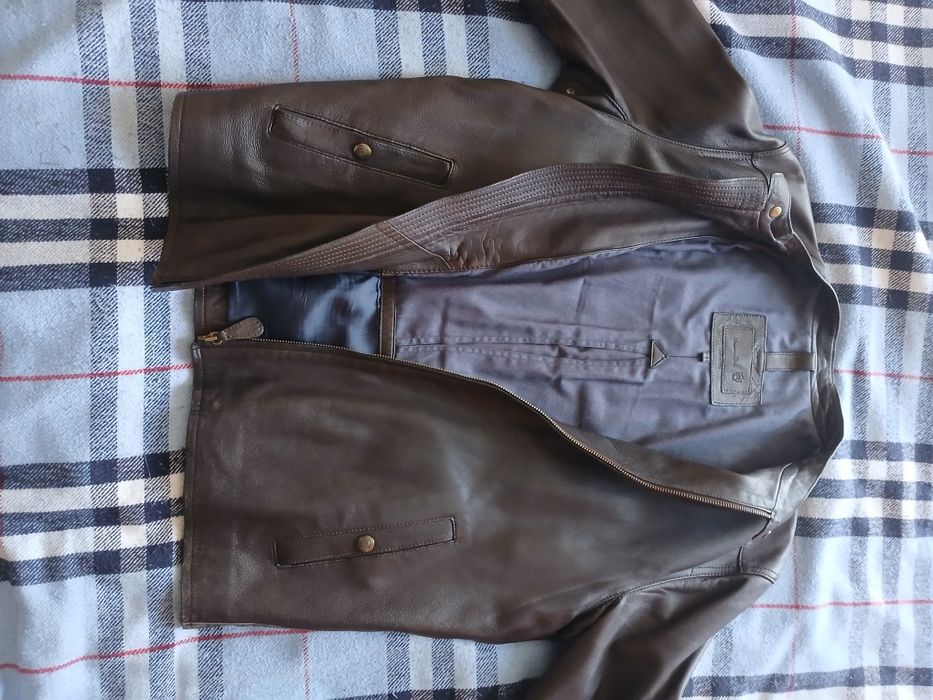 Шкіряна куртка Massimo Dutti, розмір по бірці XL