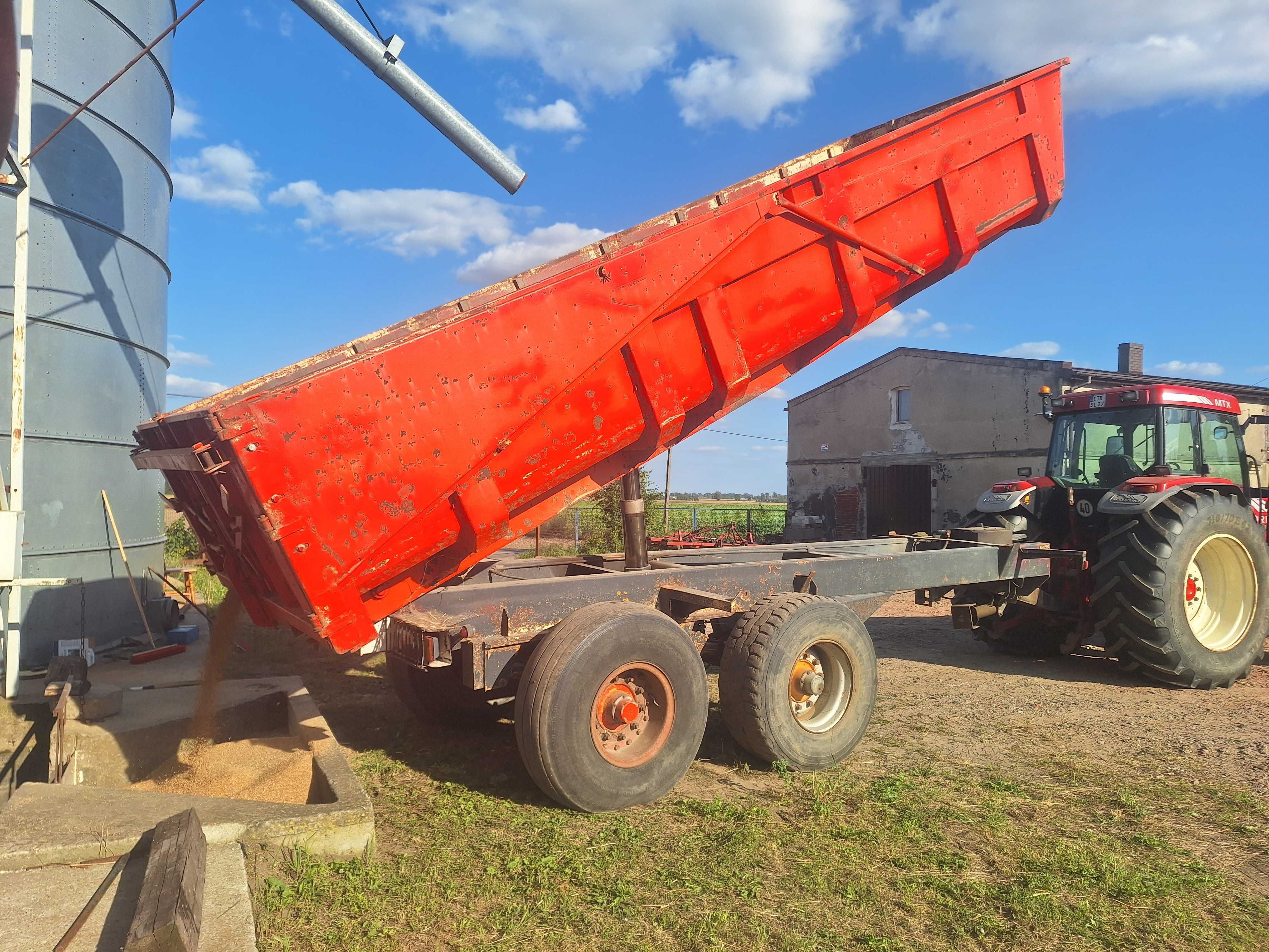 przyczepa wywrotka rolnicza tandem knapik 18 ton + nadstawki