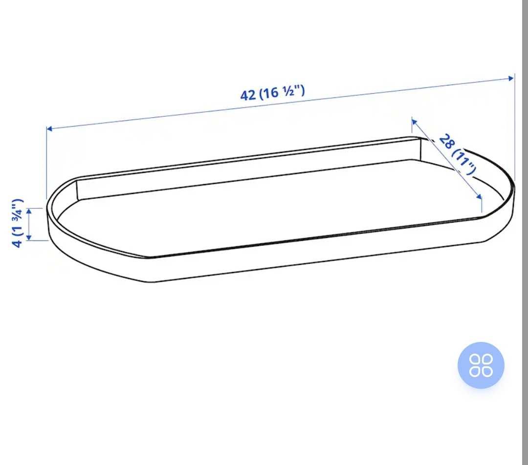 Snurrad podstawka obrotowa do lodówki podstawka do szafki Ikea taca