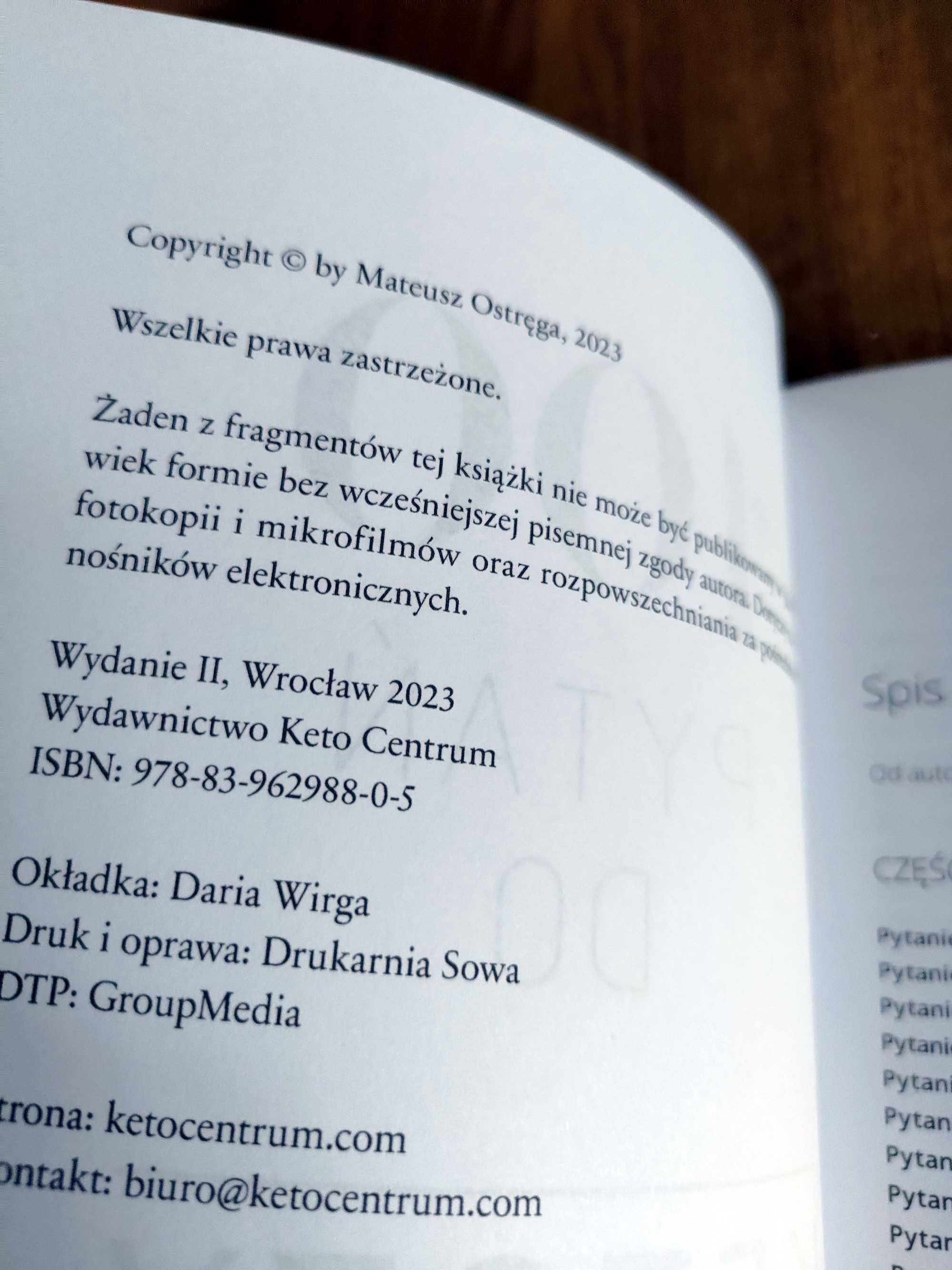 100 pytań do ketozy 2023 - Wydanie II - Mateusz Ostręga