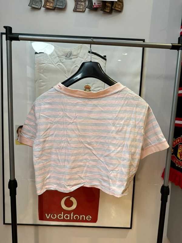 Koszulka Guess Jeans Travis Scott Pink Grey Crop Top M
