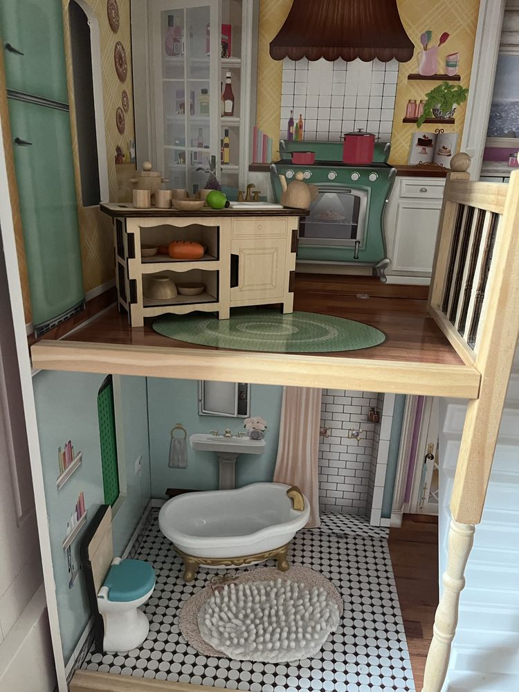 Domek dla lalek duży KidKraft Charlotte z wyposażeniem