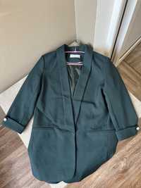 Блейзер reserved пиджак изумрудный классический темно-зеленого цвета S