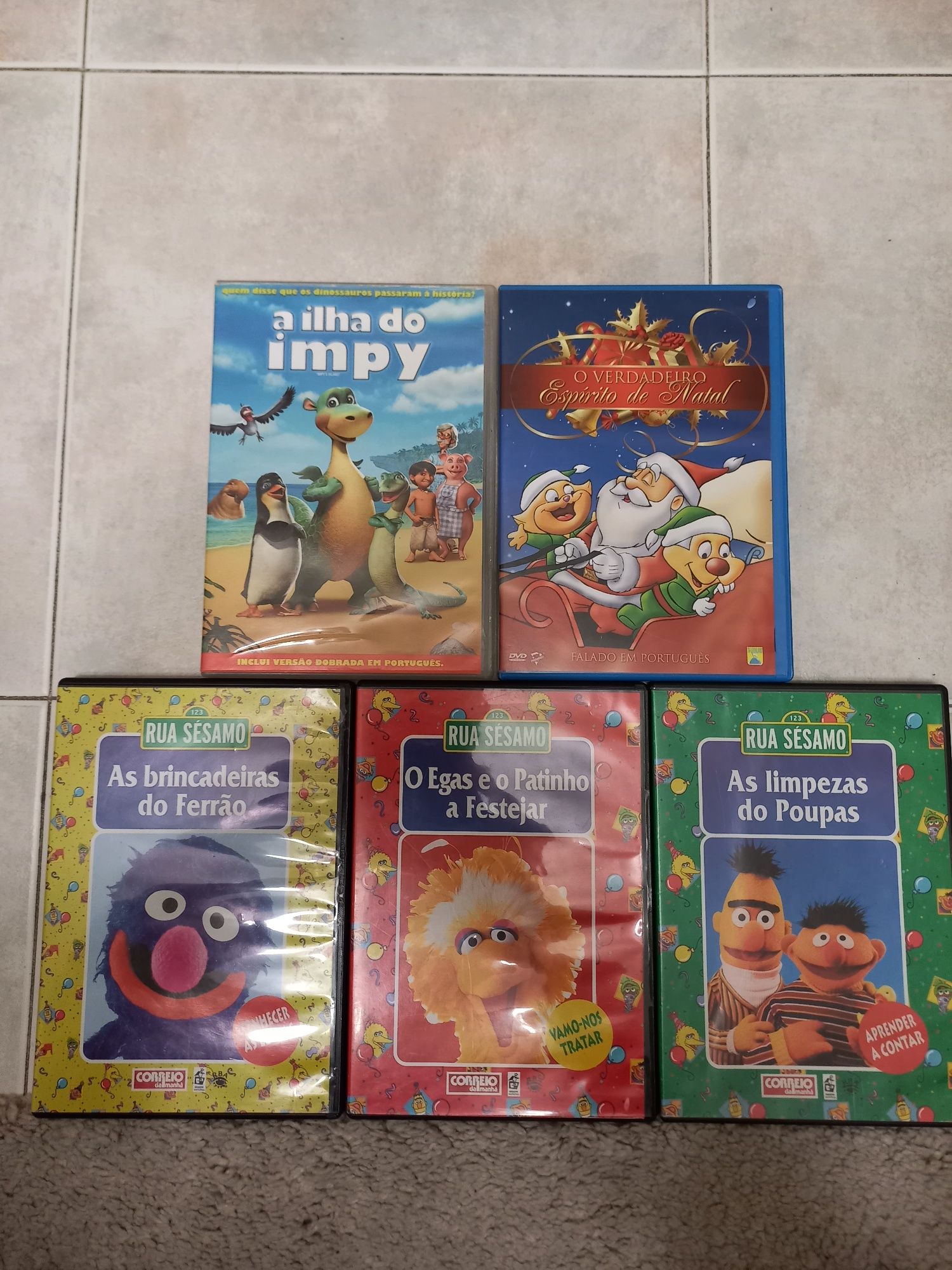 DVDs vários de animação